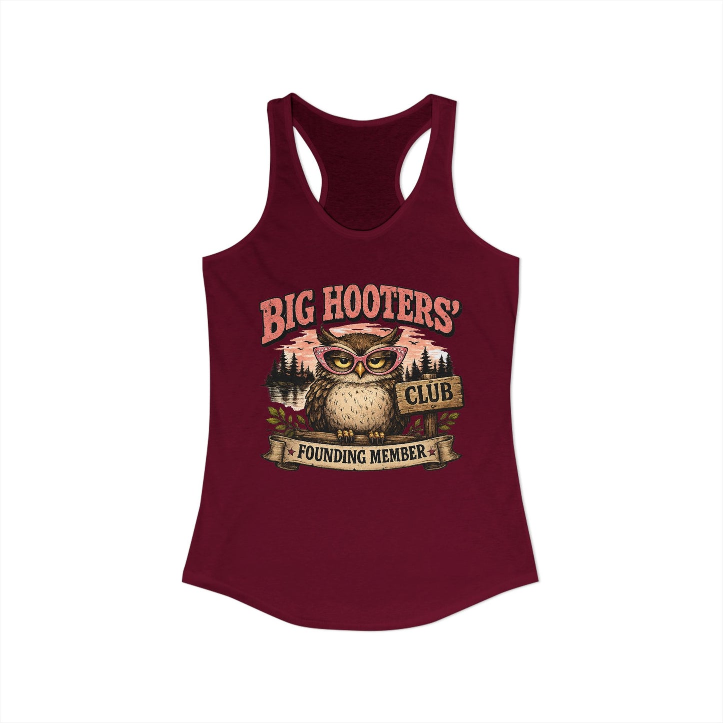 Big Hooter’s Club – Founding Member Lake Racerback Tank