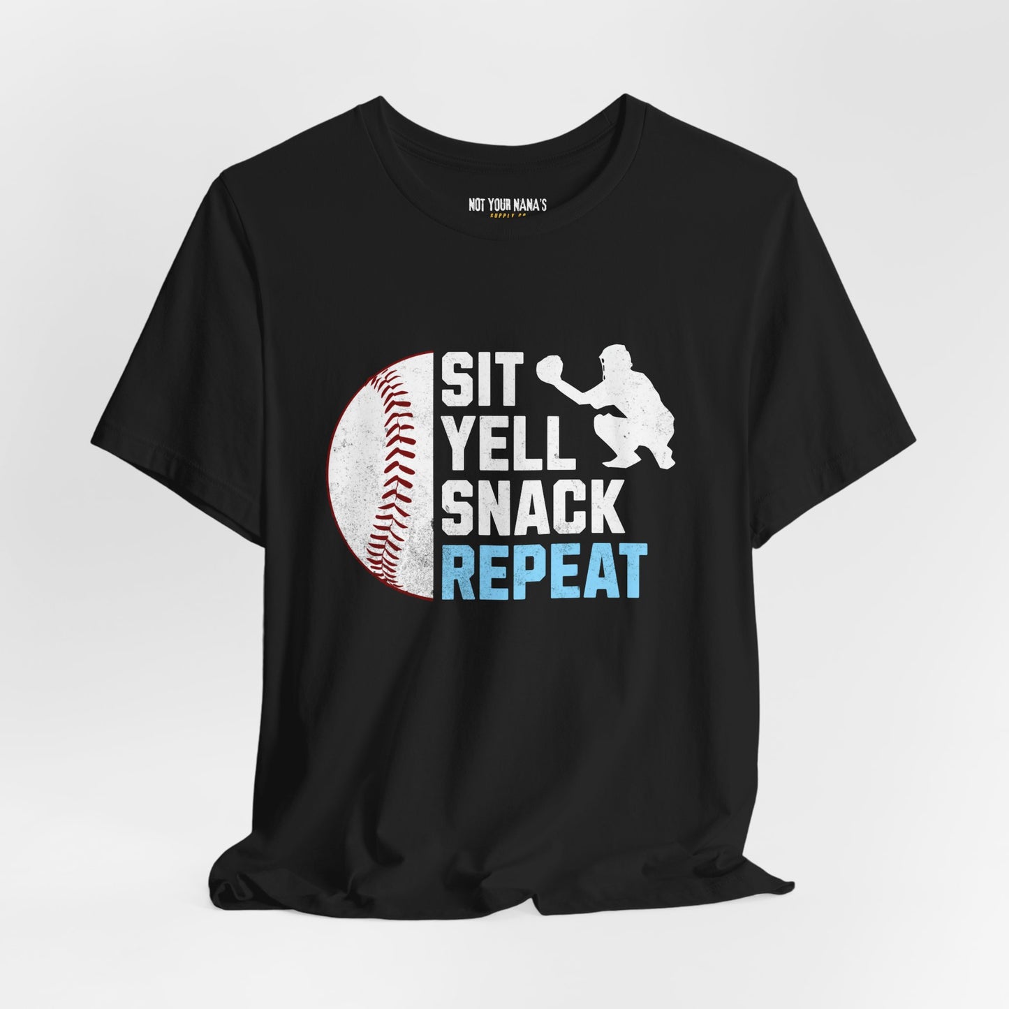 Sit Yell Snack Repeat Tee