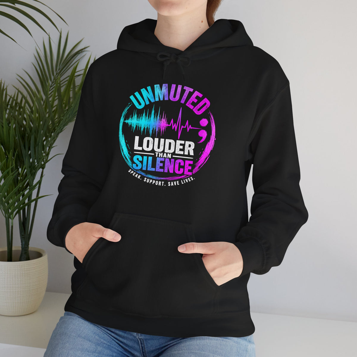 Louder Than Silence Sound Wave Hoodie