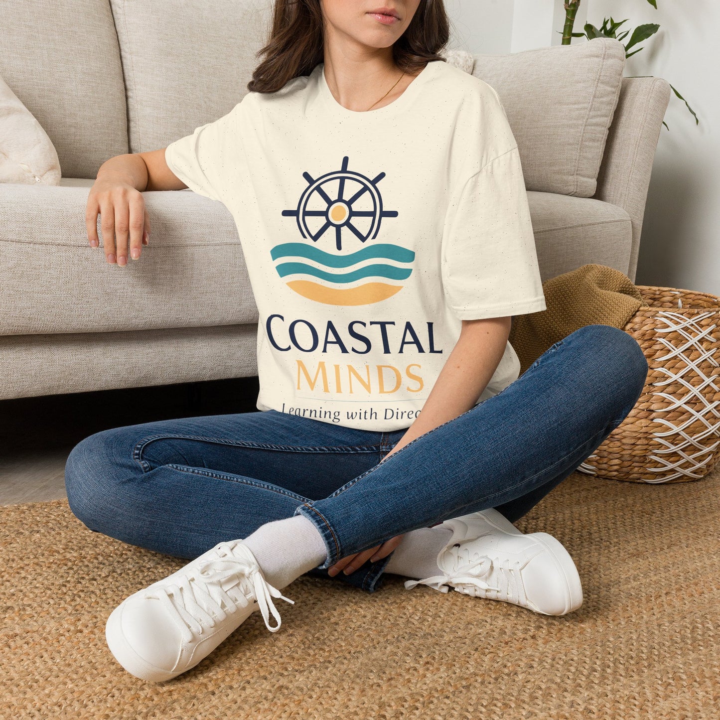 Coastal Minds Nautical Wheel T-Shirt