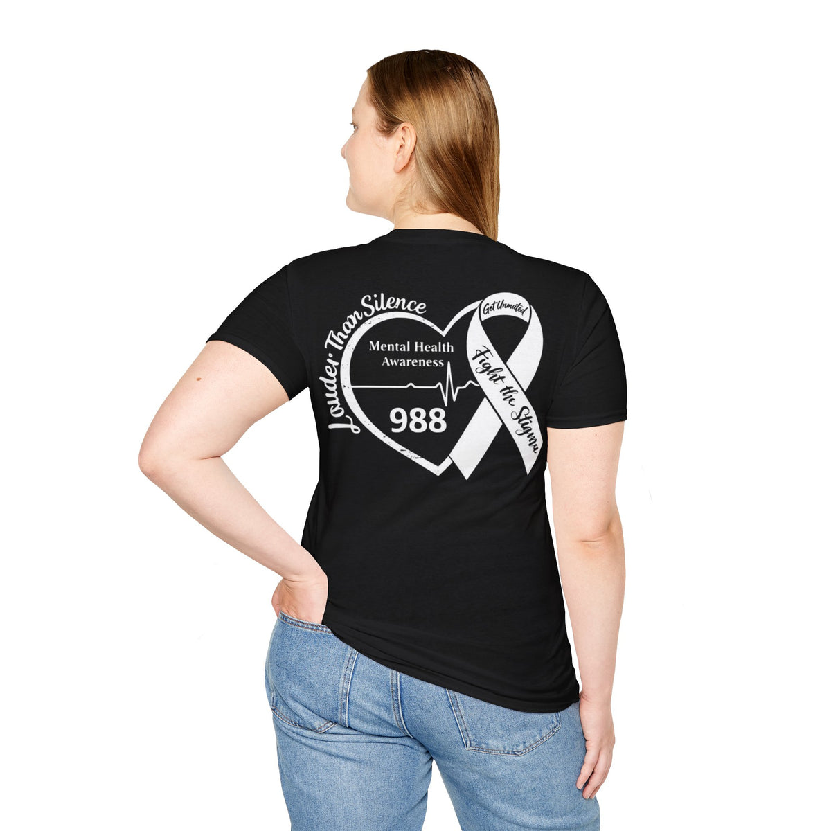 Louder Than Silence Continue Heart Tee — Mental Health Awareness