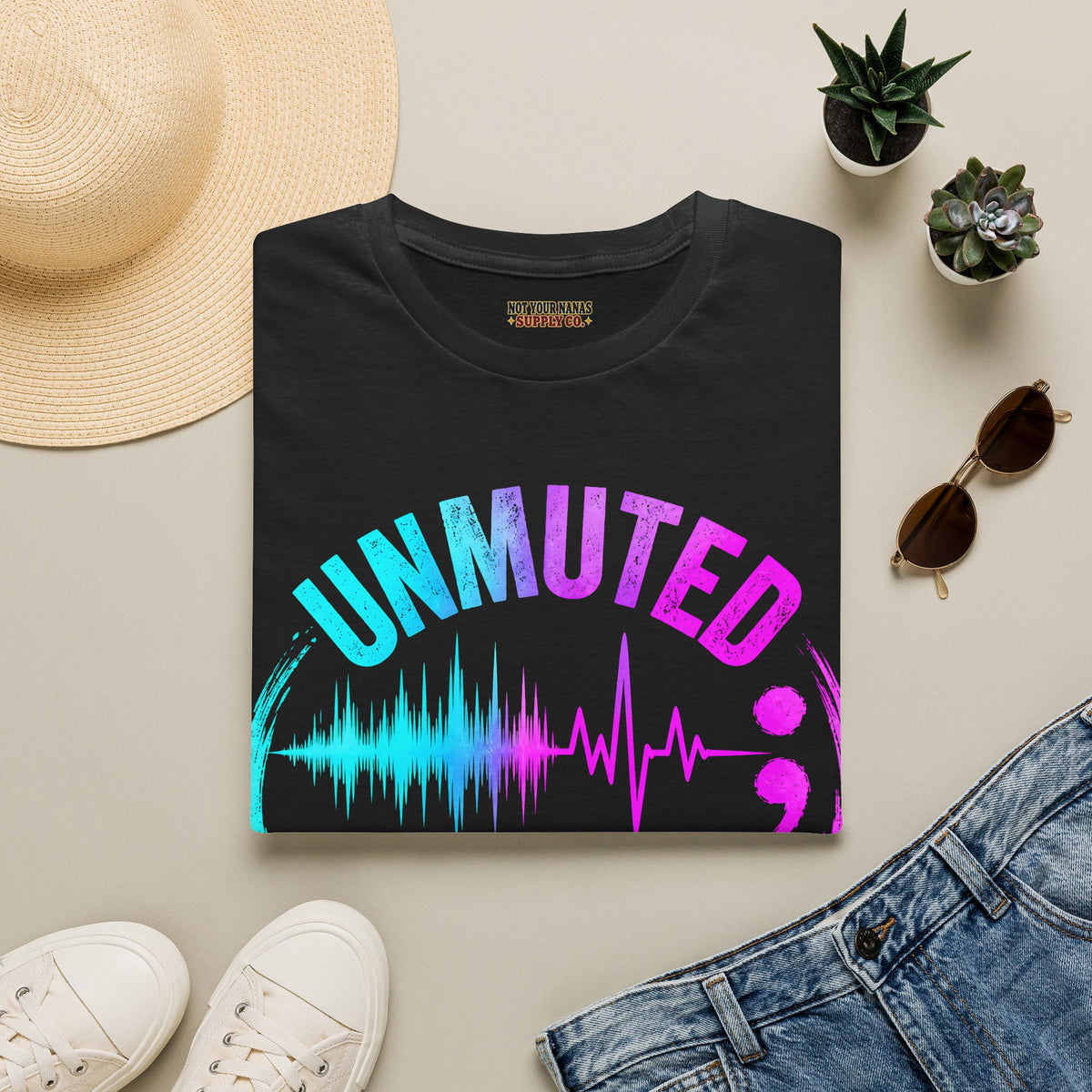 Unmuted T-Shirt – "Louder Than Silence" Mental Health Awareness Tee