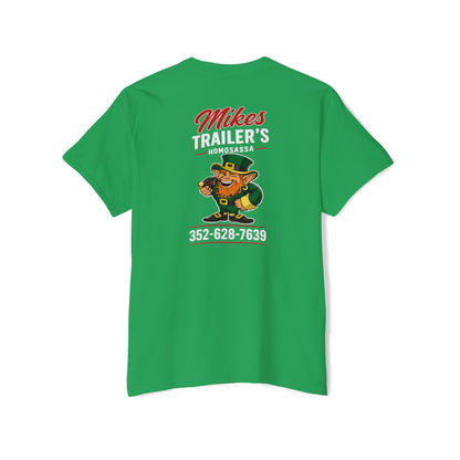 Mike's Trailers Pocket Tee — Logo Pocket & Back Graphic T-Shirt