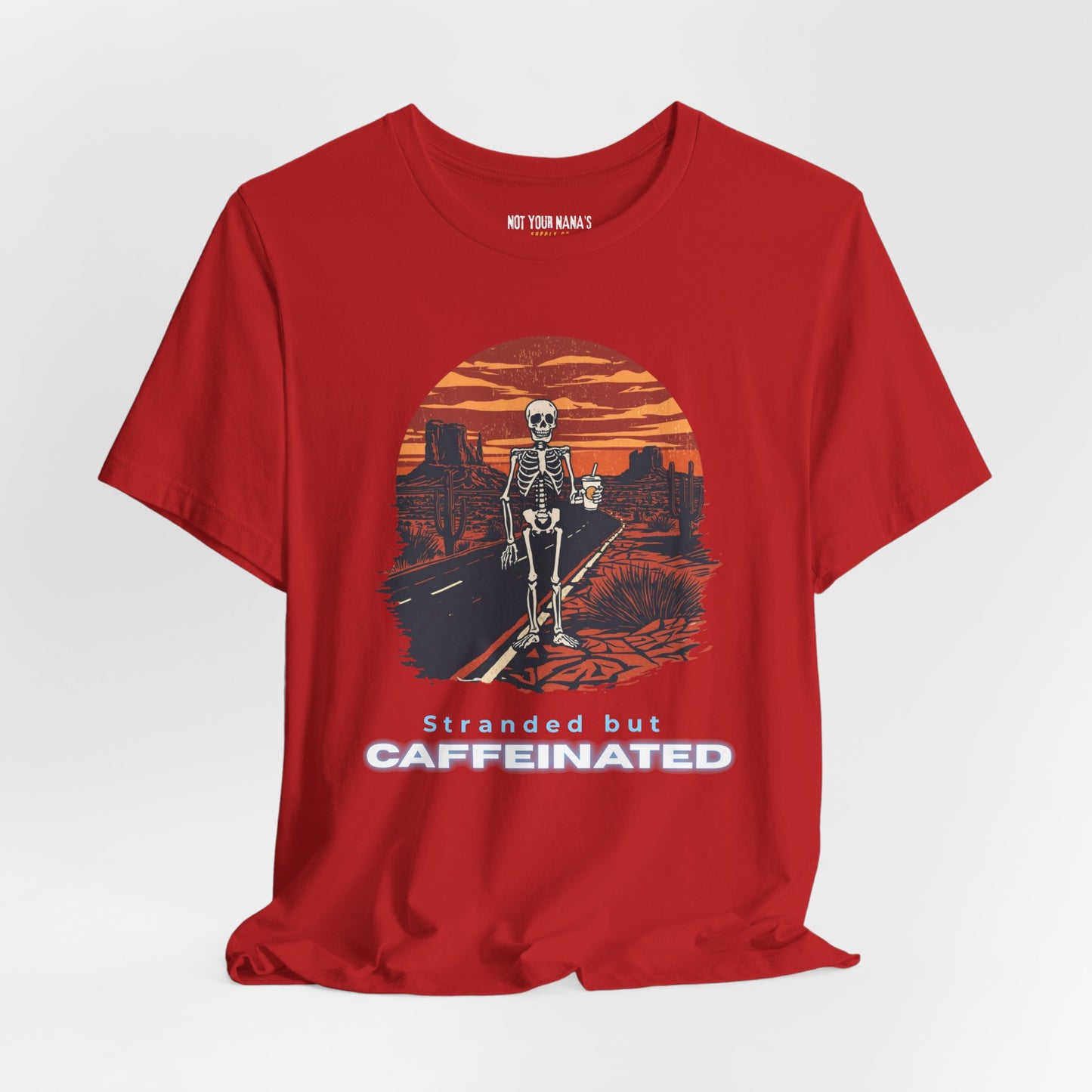 Stranded but Caffeinated Tee