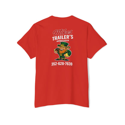 Mike's Trailers Pocket Tee — Logo Pocket & Back Graphic T-Shirt
