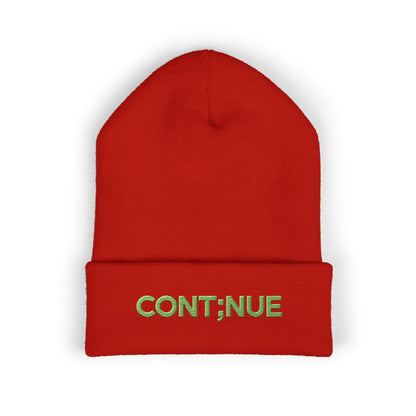 Unmuted: Cont;nue beanie