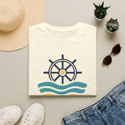 Coastal Minds Nautical Wheel T-Shirt