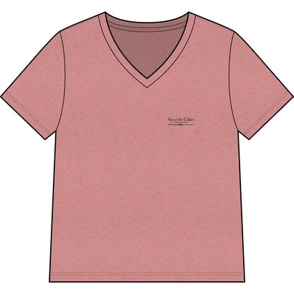 Heavenly Colors Hummingbird Floral V-Neck Tee