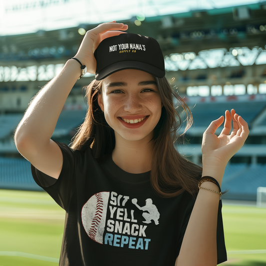 Sit Yell Snack Repeat Tee