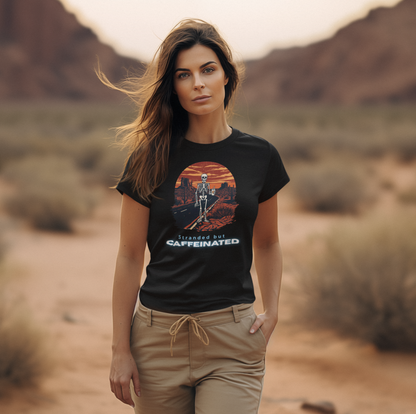 Stranded but Caffeinated Tee