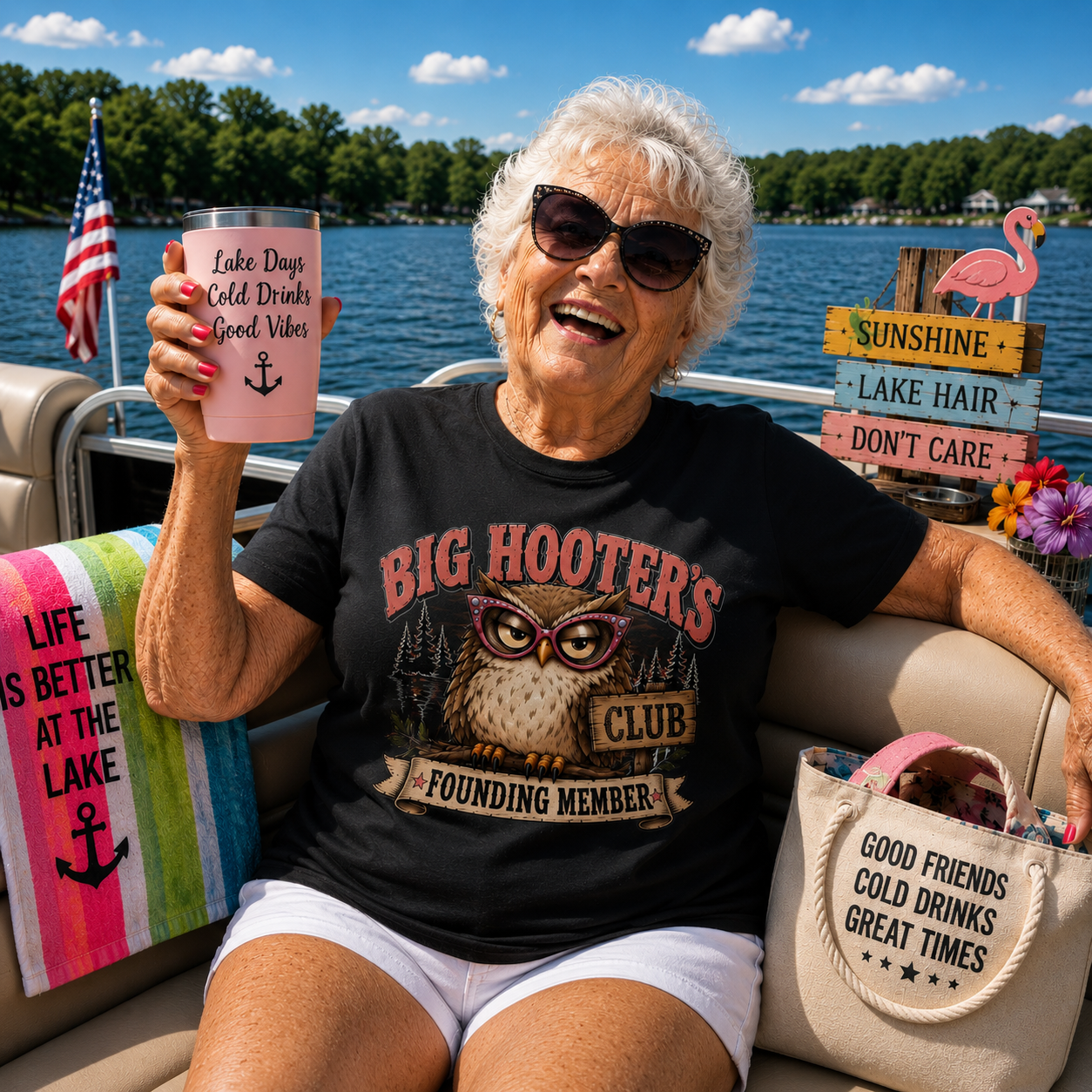 Big Hooter’s Club – Founding Member Lake Tee
