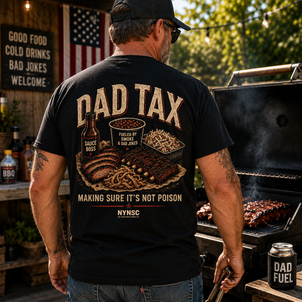 Dad Tax – Making Sure It’s Not Poison | BBQ Dad Front Pocket Shirt