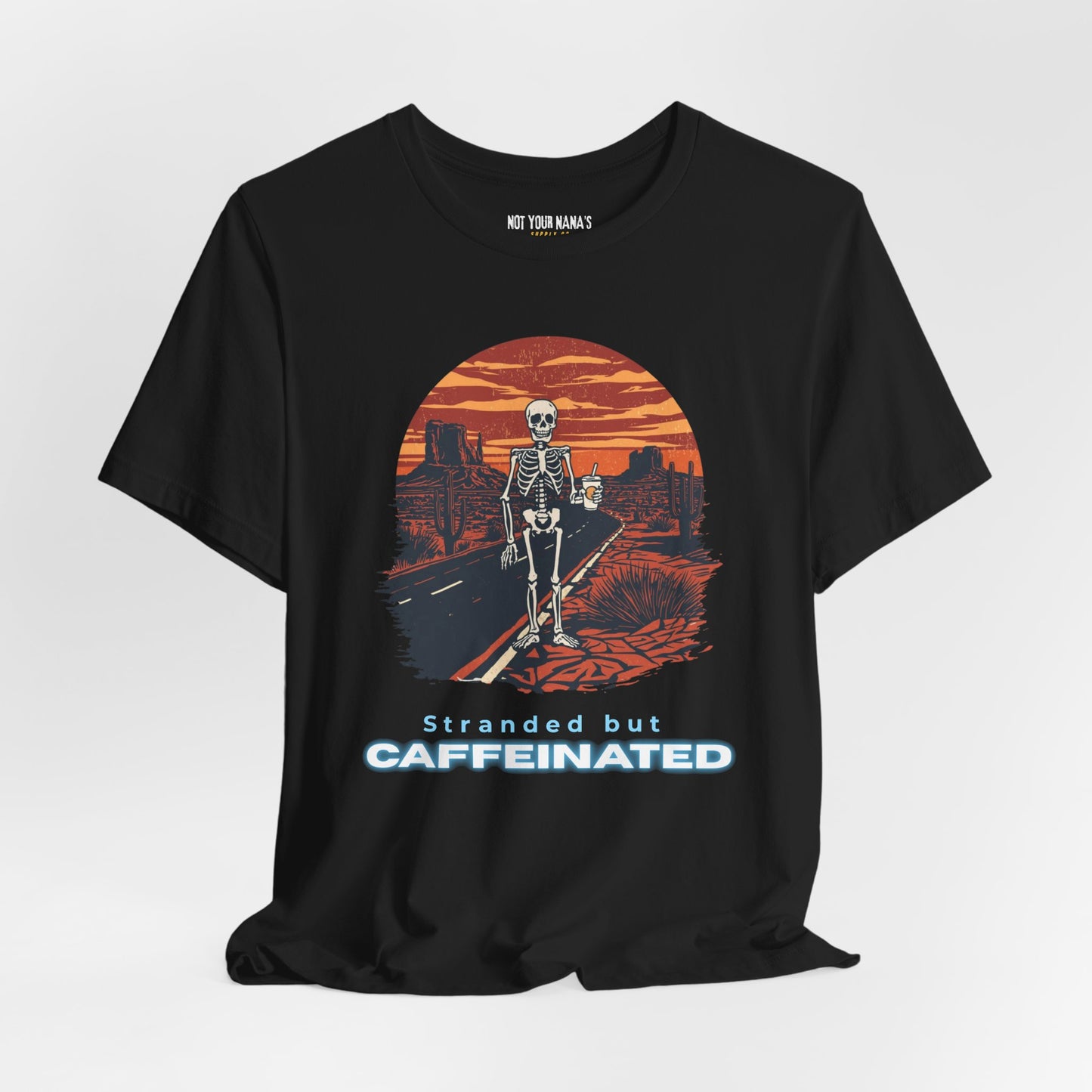Stranded but Caffeinated Tee