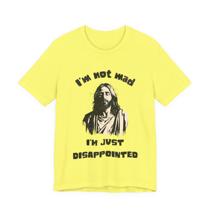 Jesus Not Mad, Just Disappointed Adult Tee
