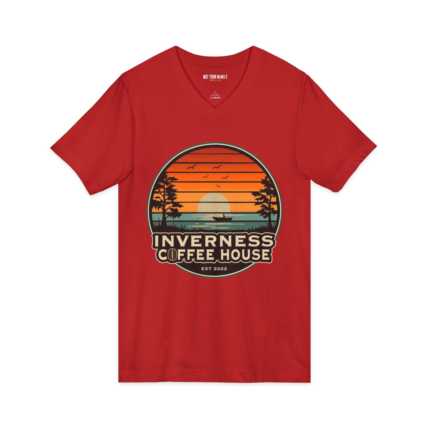 Inverness Coffee House - Logo V-Neck Tee