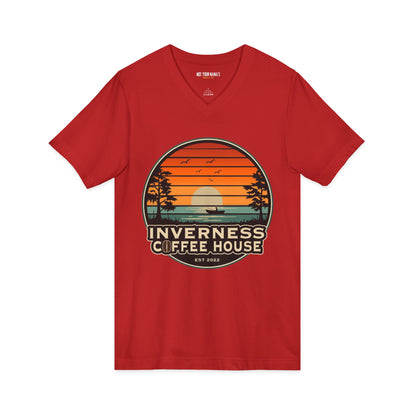 Inverness Coffee House - Logo V-Neck Tee