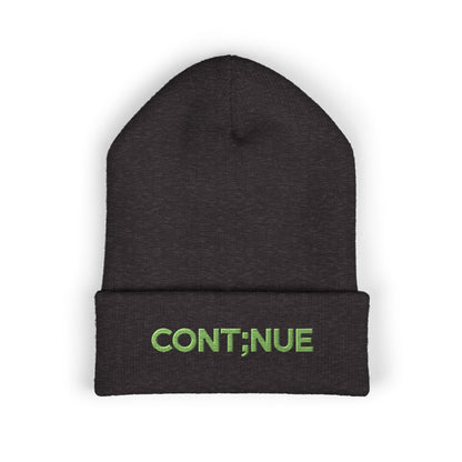 Unmuted: Cont;nue beanie