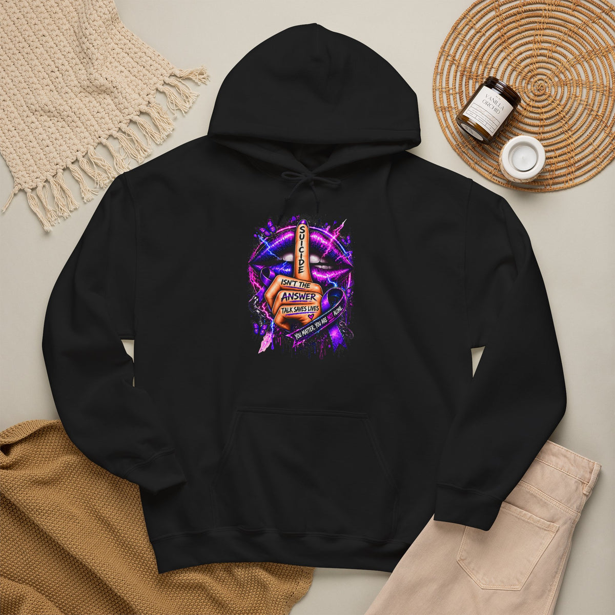 Louder Than Silence Talk Saves Lives Hoodie