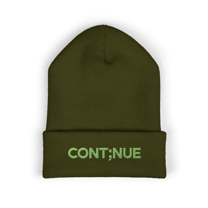 Unmuted: Cont;nue beanie