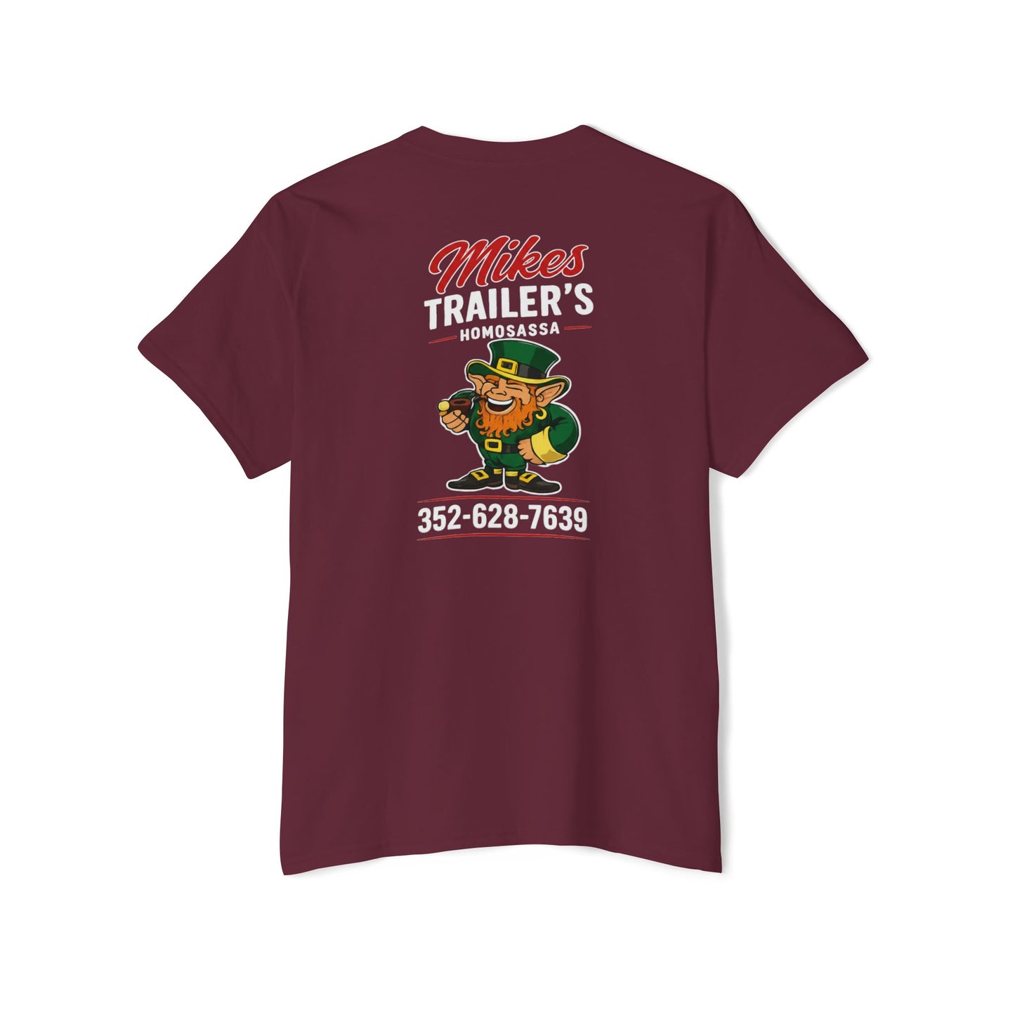Mike's Trailers Pocket Tee — Logo Pocket & Back Graphic T-Shirt