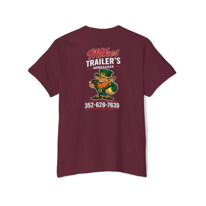 Mike's Trailers Pocket Tee — Logo Pocket & Back Graphic T-Shirt