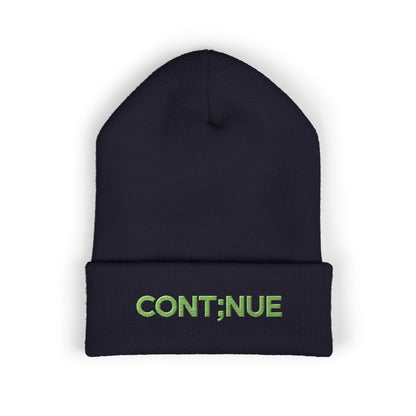 Unmuted: Cont;nue beanie