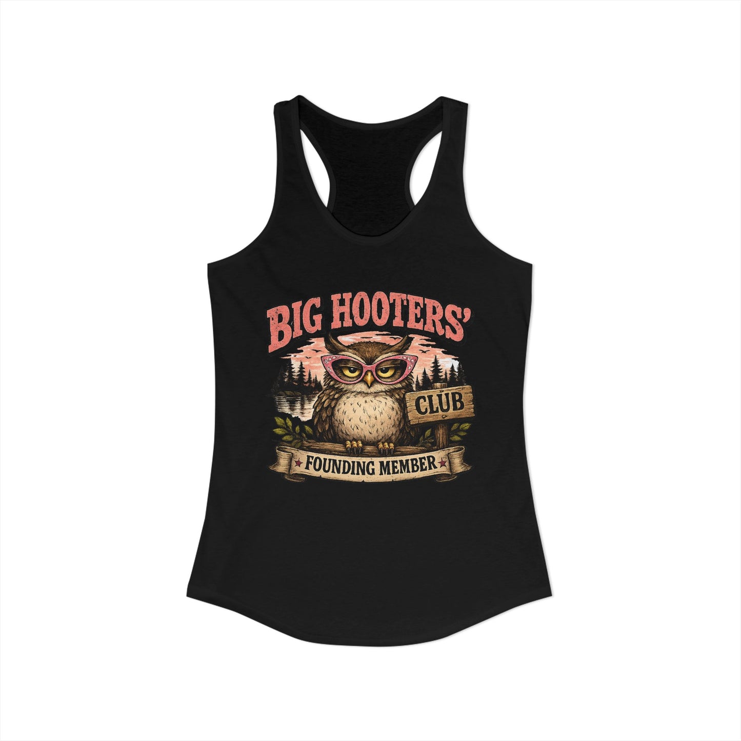 Big Hooter’s Club – Founding Member Lake Racerback Tank