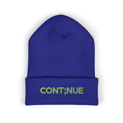 Unmuted: Cont;nue beanie