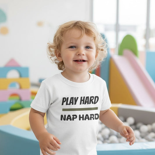 Play Hard Nap Hard Toddler Tee
