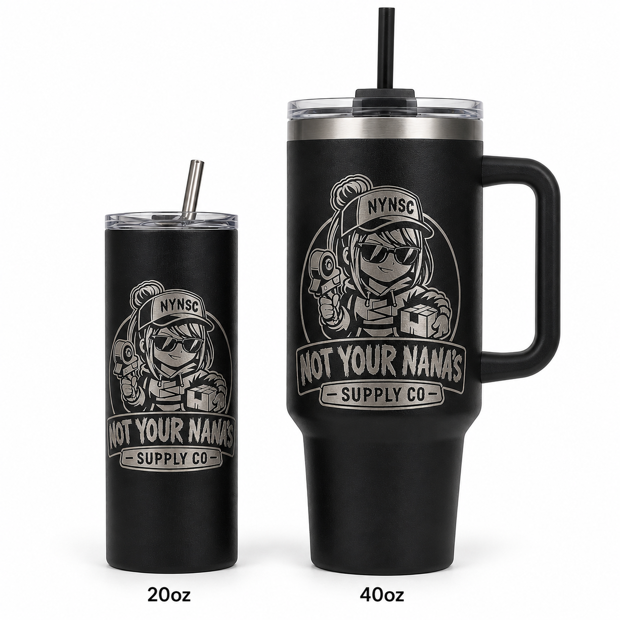Not Your Nana’s Supply Co. 20oz Engraved Stainless Steel Tumbler