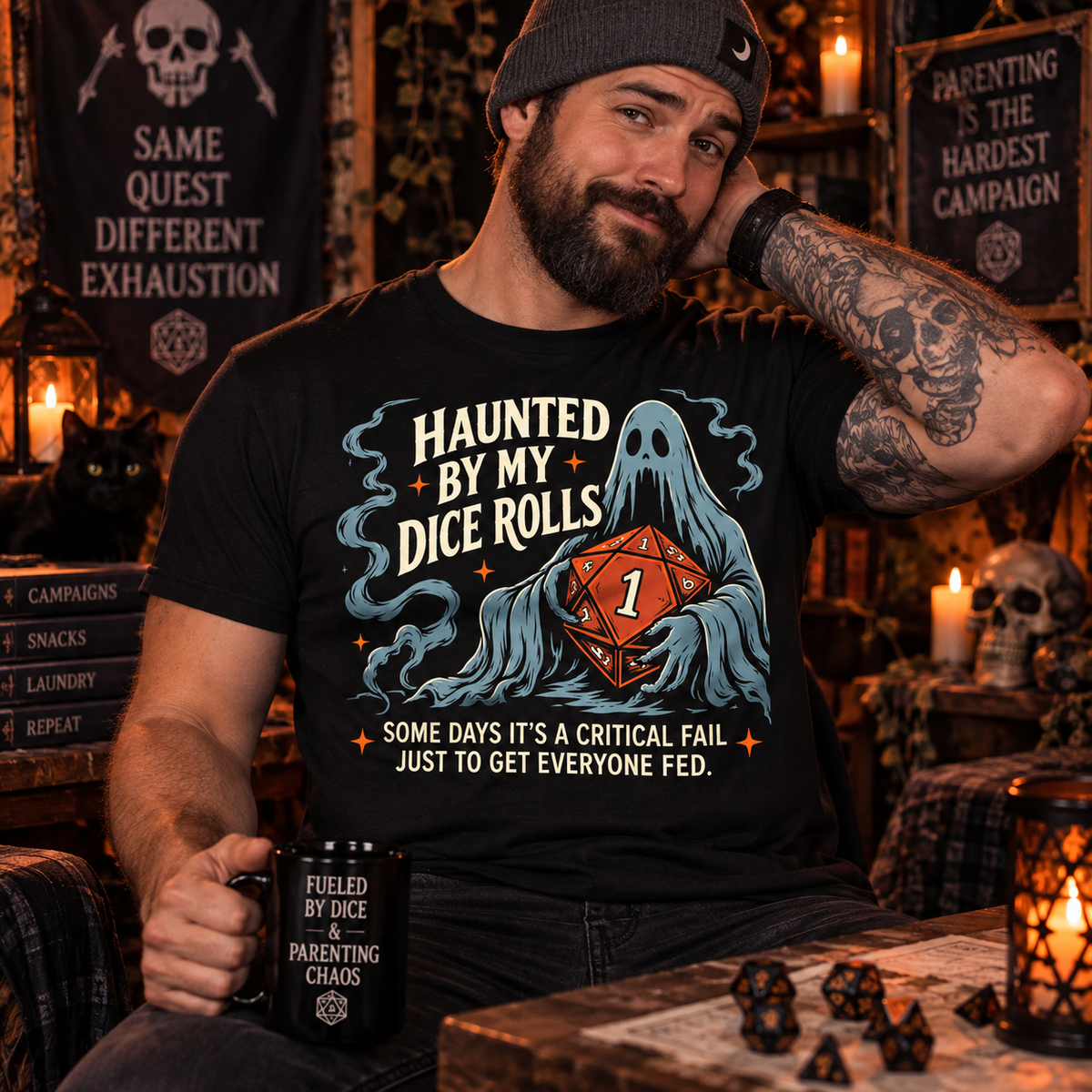 Haunted by My Dice Rolls Tee