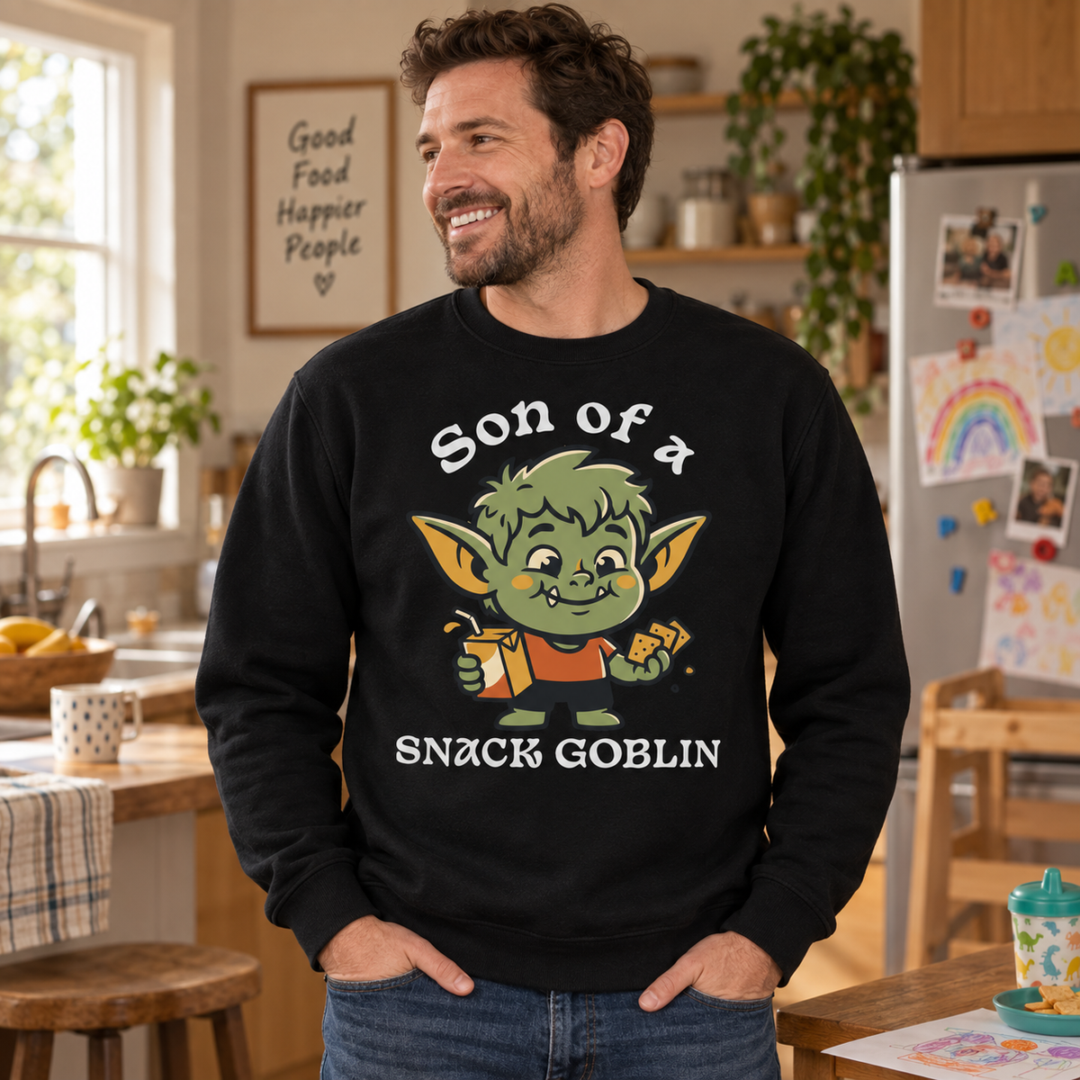 Son of a Snack Goblin Crewneck - lifestyle