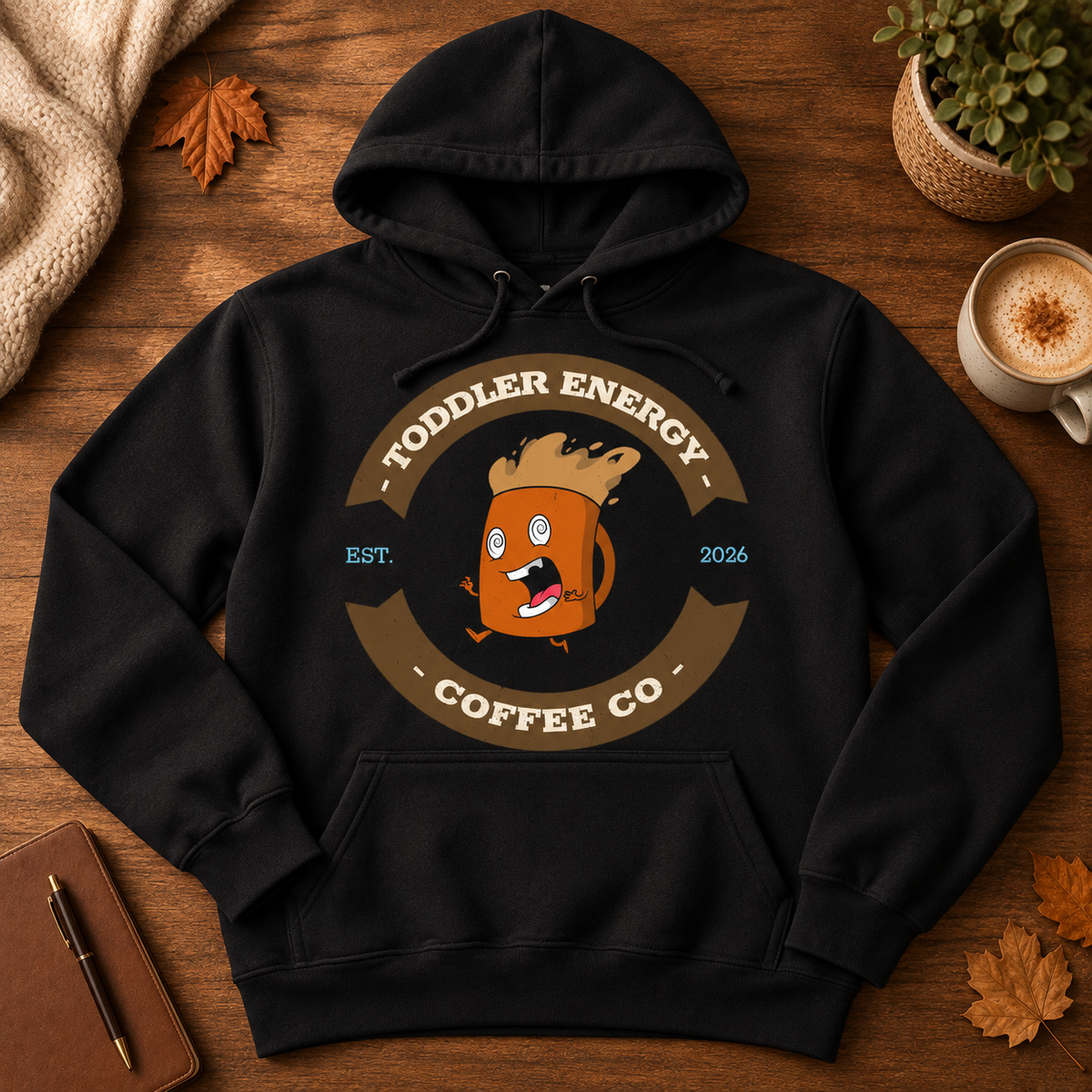 Toddler Energy Hoodie - flat lay