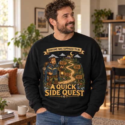 Bedtime: The Sidequest Crewneck - lifestyle