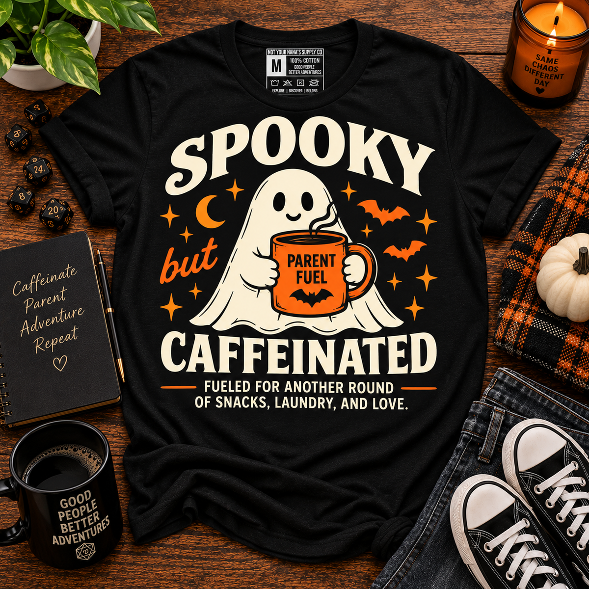 Spooky but Caffeinated Tee